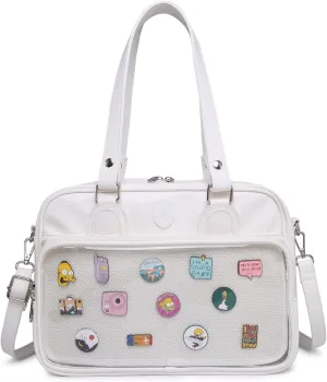RAINBOW SMILE Ita Bag kawaii Shoulder Bag Messenger Bag Crossbody Kawaii Pin Display Bag for Cosplay