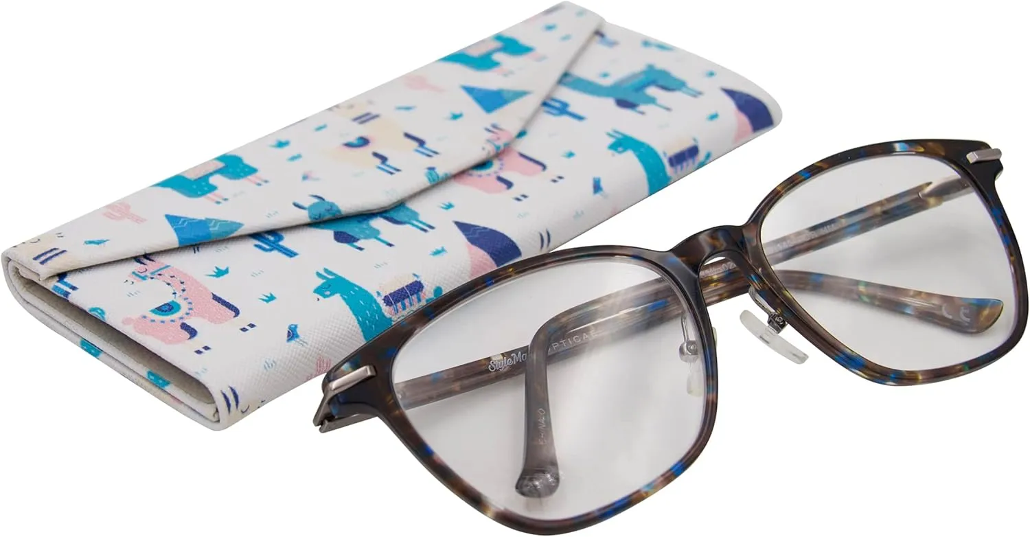 Real Sic Glasses Case for Men and Women - Magnetic Folding Hard Shell Sunglass Holder - Inspired by Adorable Animals