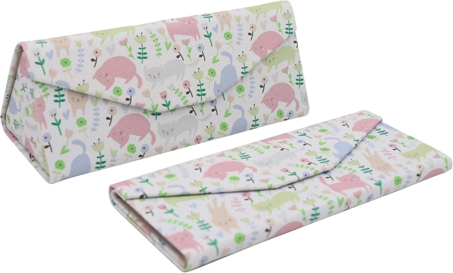 Real Sic Glasses Case for Men and Women - Magnetic Folding Hard Shell Sunglass Holder - Inspired by Adorable Animals