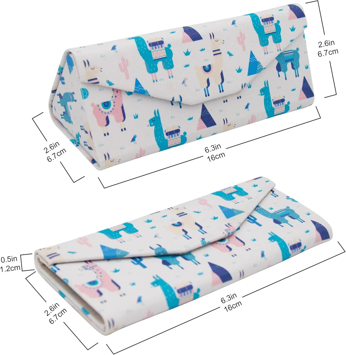 Real Sic Glasses Case for Men and Women - Magnetic Folding Hard Shell Sunglass Holder - Inspired by Adorable Animals