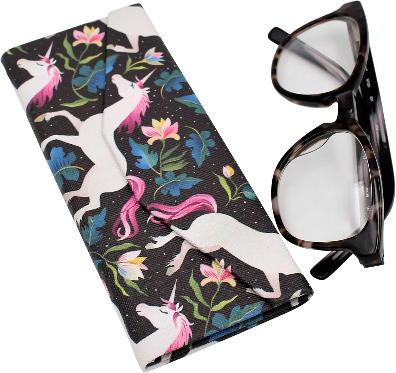 Real Sic Glasses Case for Men and Women - Magnetic Folding Hard Shell Sunglass Holder - Inspired by Adorable Animals
