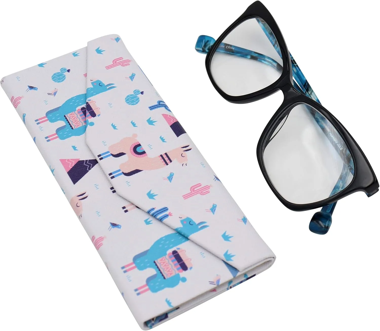 Real Sic Glasses Case for Men and Women - Magnetic Folding Hard Shell Sunglass Holder - Inspired by Adorable Animals