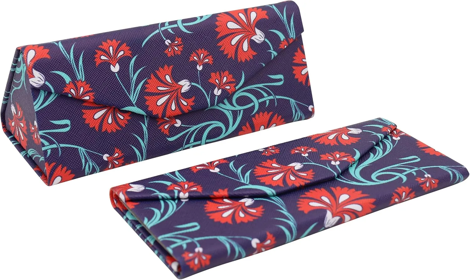 Real Sic Glasses Case for Men and Women - Magnetic Folding Hard Shell Sunglass Holder - Inspired by Nature