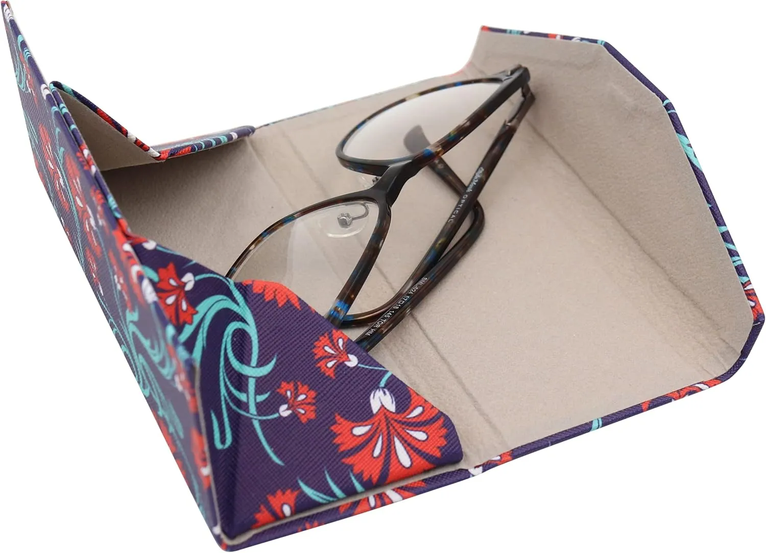 Real Sic Glasses Case for Men and Women - Magnetic Folding Hard Shell Sunglass Holder - Inspired by Nature