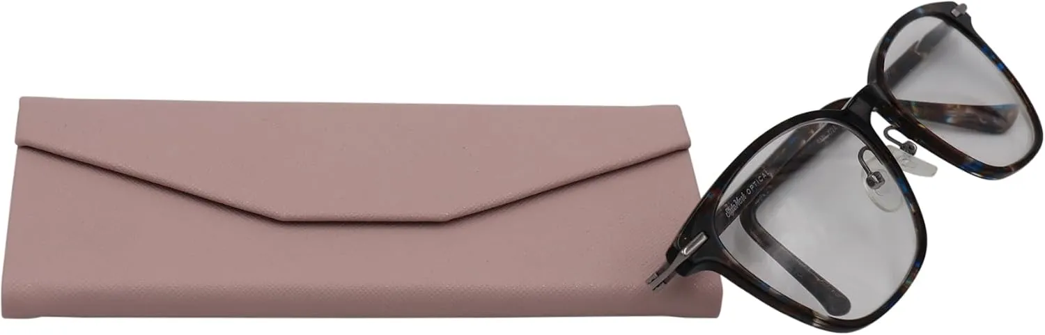 Real Sic Glasses Case for Men and Women - Magnetic Folding Hard Shell Sunglass Holder - Inspired by Solid Color