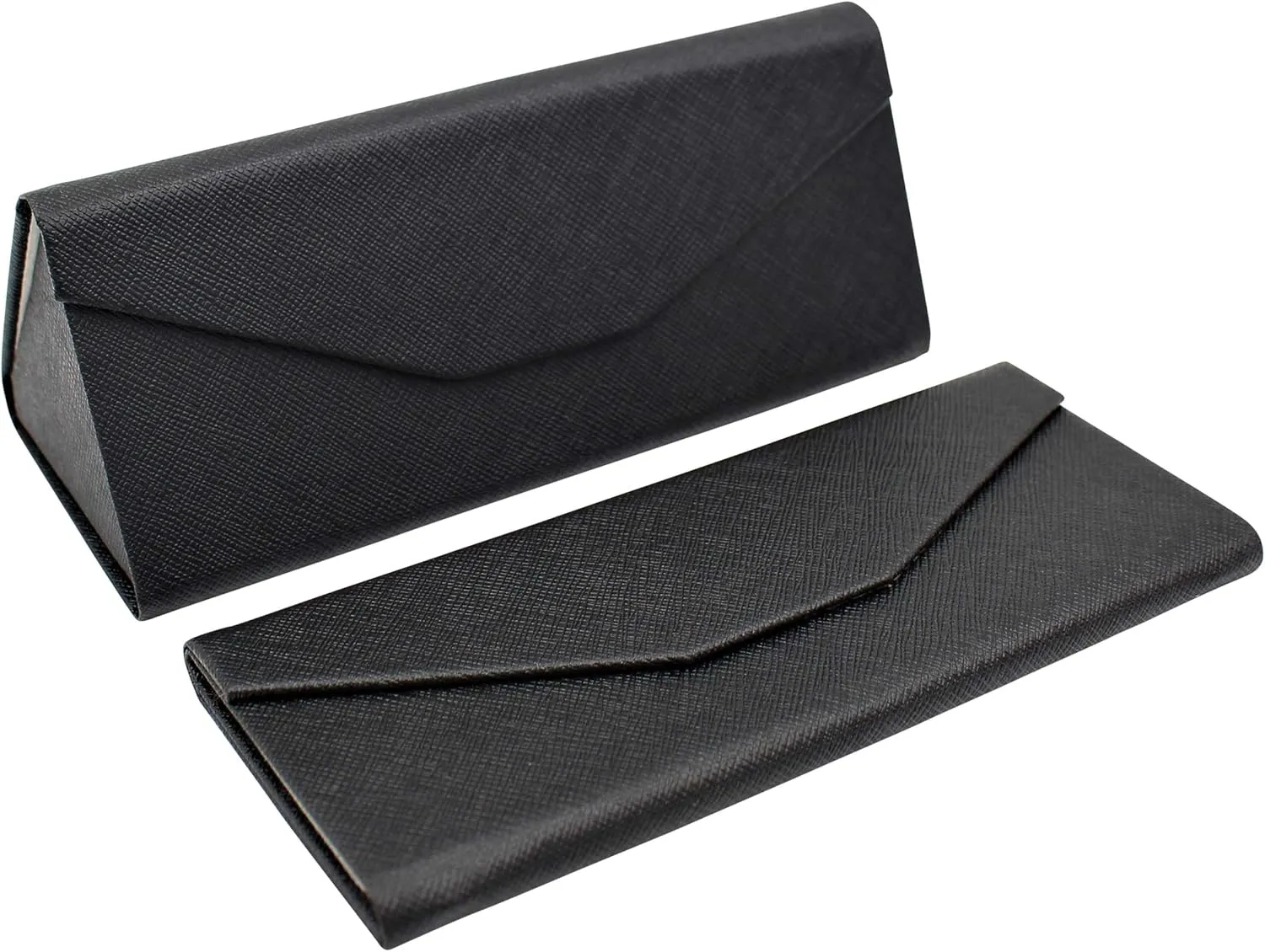 Real Sic Glasses Case for Men and Women - Magnetic Folding Hard Shell Sunglass Holder - Inspired by Solid Color