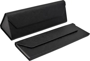 Real Sic Glasses Case for Men and Women - Magnetic Folding Hard Shell Sunglass Holder - Inspired by Solid Color