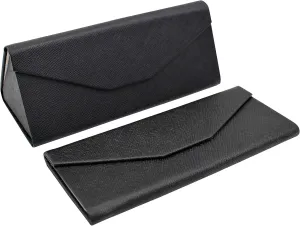 Real Sic Glasses Case for Men and Women - Magnetic Folding Hard Shell Sunglass Holder - Inspired by Solid Color