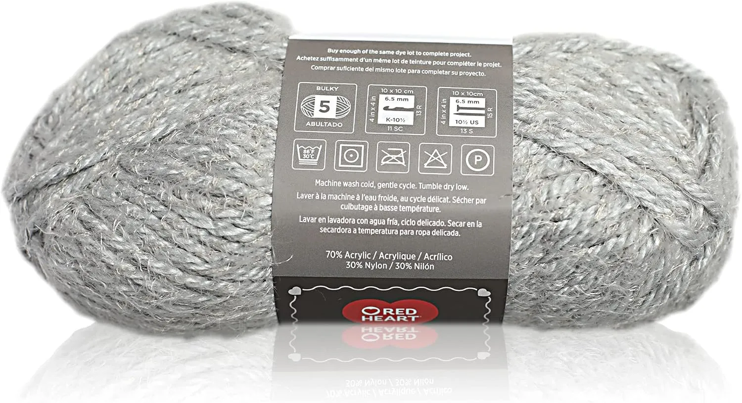 Red Heart Hygge Cloud E869-8339 (3-Skeins - Same Dye Lot) Chunky Bulky #5 Acrylic, Nylon Yarn for Crocheting and Knitting with Project Bag
