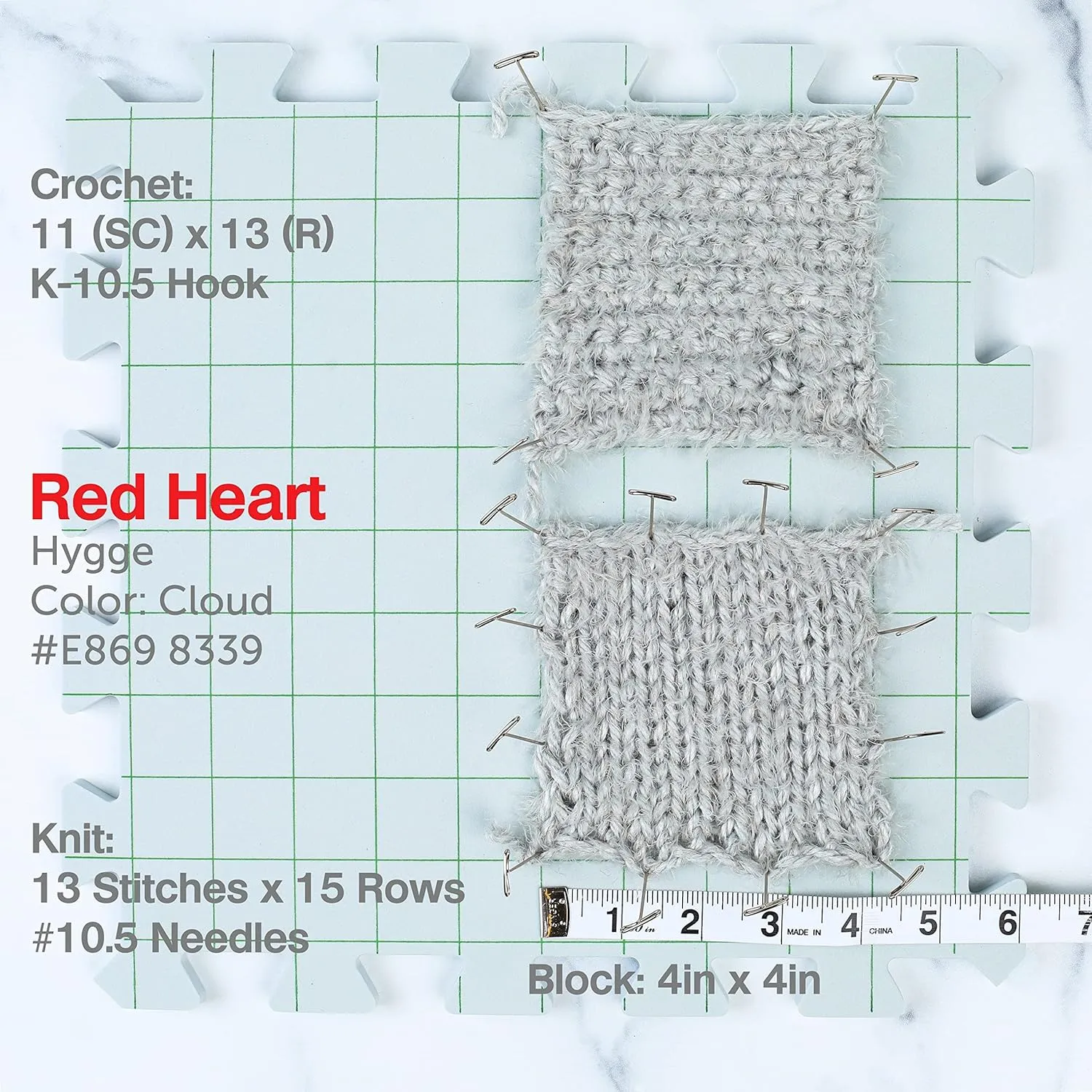 Red Heart Hygge Cloud E869-8339 (3-Skeins - Same Dye Lot) Chunky Bulky #5 Acrylic, Nylon Yarn for Crocheting and Knitting with Project Bag