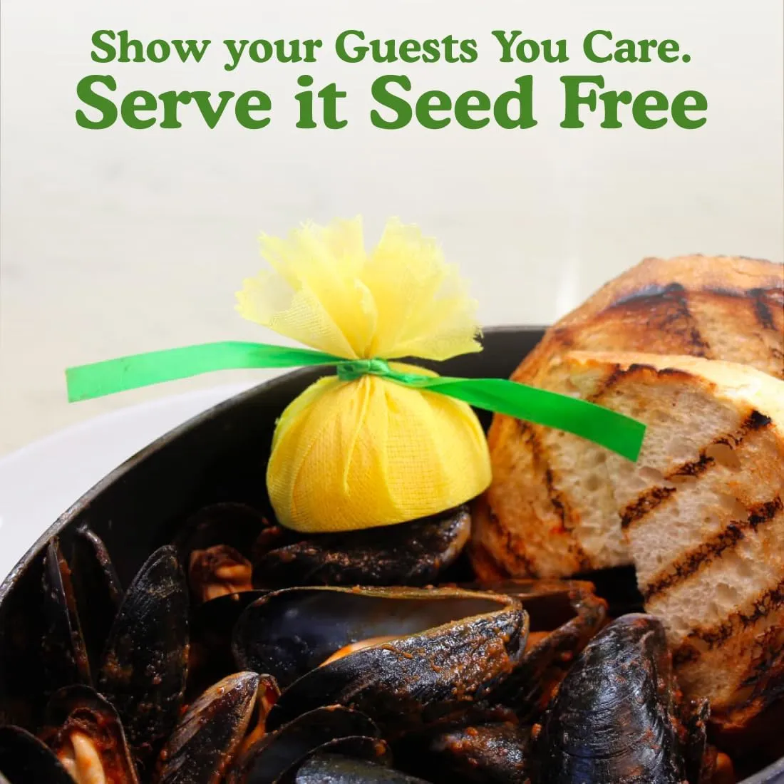 Regency Wraps Lemon Wraps Lemon Covers, Yellow with Green Ribbon, 100 Count Wedge Bags, For Seed-Free Squeezing Over Seafood, Works for Lemon Halves or Wedges