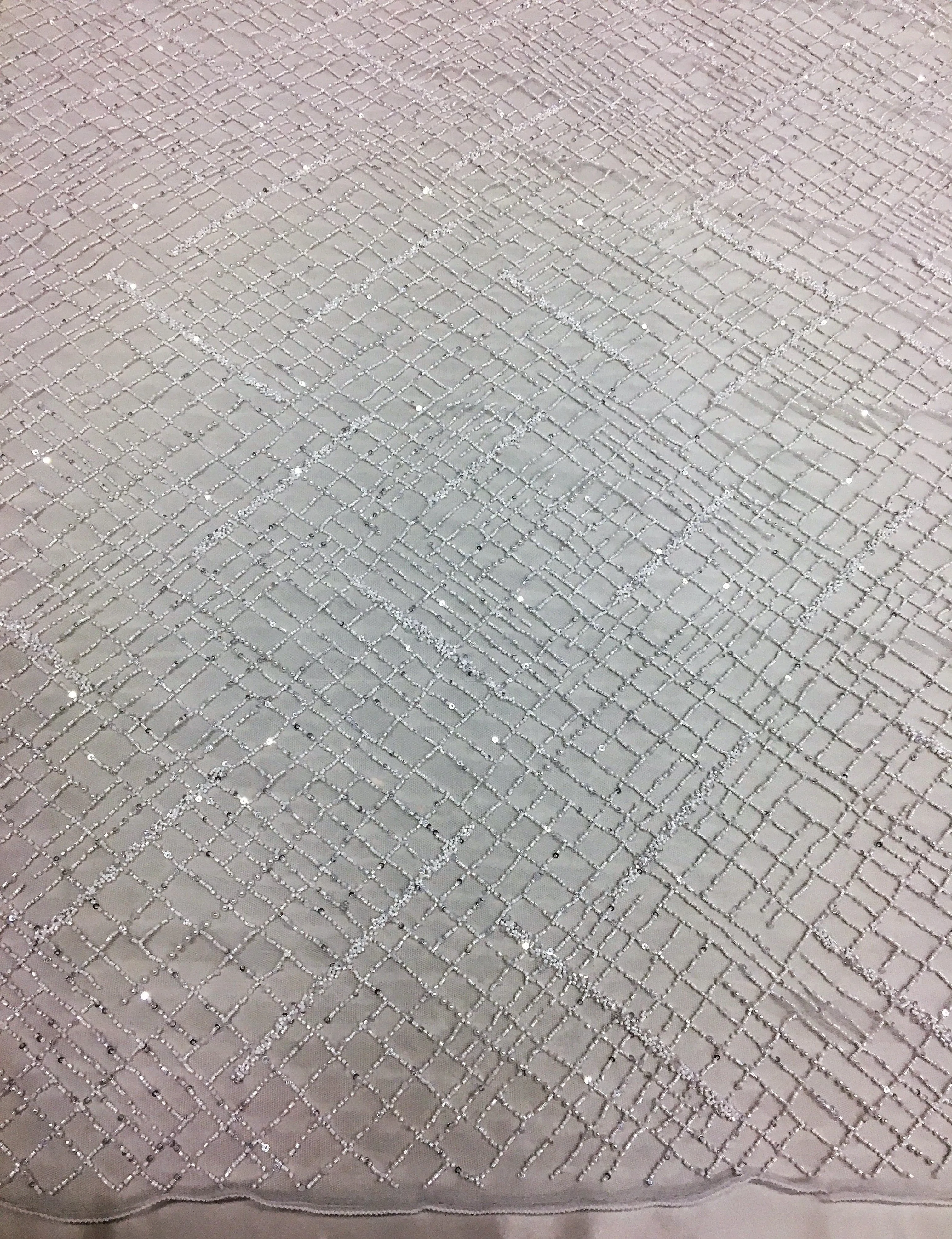 Remnant Beaded Crosshatch Design (SW1366) 1/Ivory