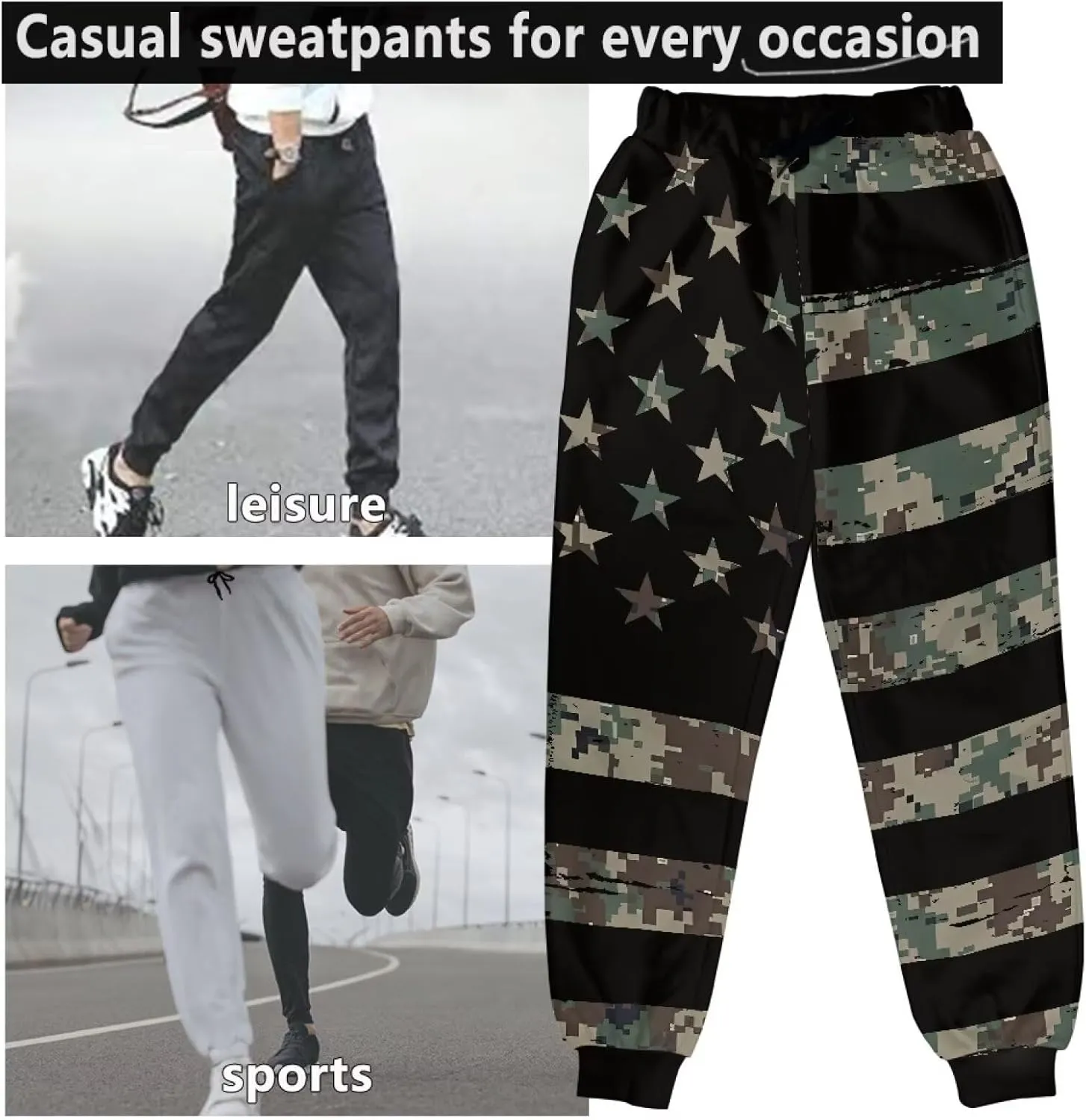 Renewold Men's Sweatpants Women's Sweatpants Jogging Pants Athletic Bottoms with Elastic Waist and Adjustable Drawstring