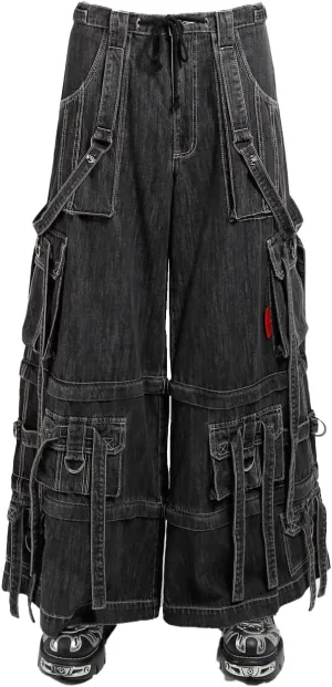 Ring Strap Pants [Black Denim] S
