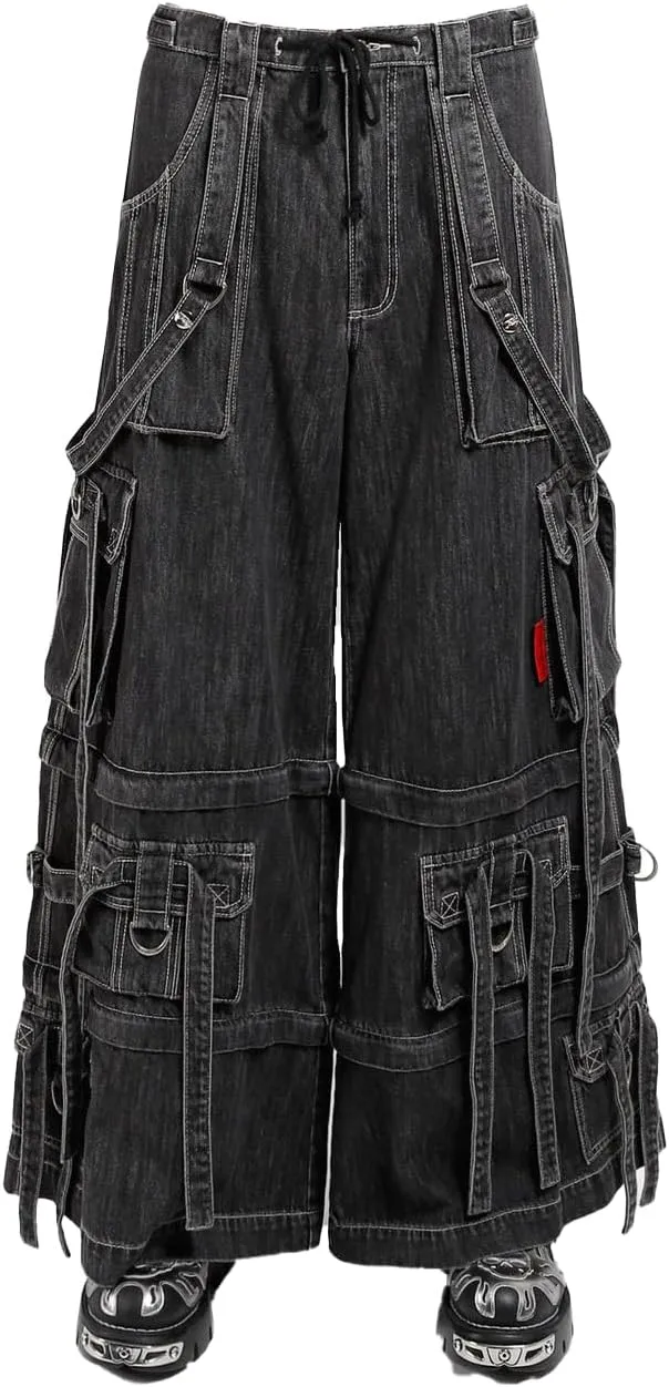 Ring Strap Pants [Black Denim] S