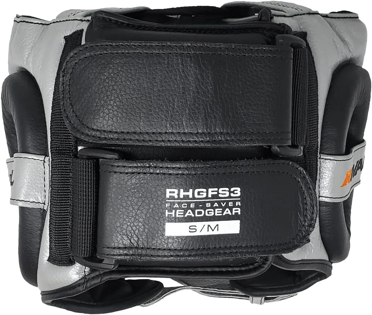 RIVAL Boxing RHGFS3 Face-Saver Sparring Headgear - Wide Eye Opening, Premium Leather, and Thermoplastic Inner Frame