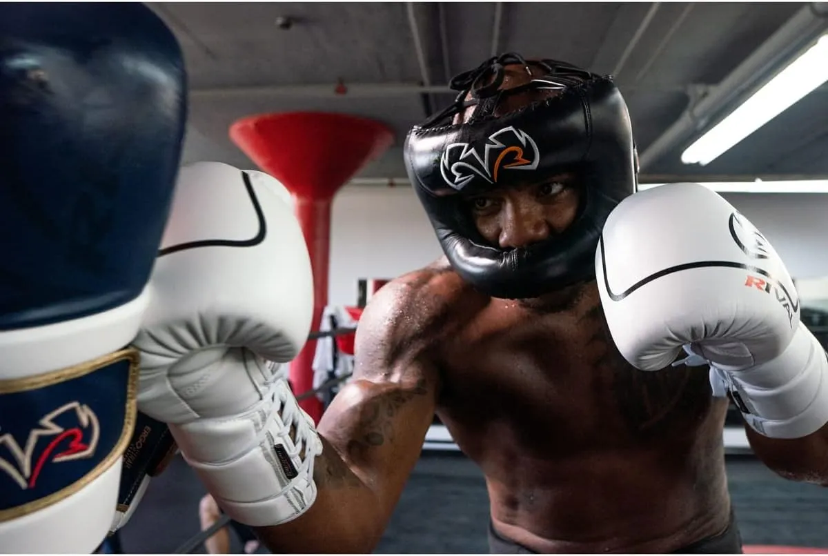 RIVAL Boxing RHGFS3 Face-Saver Sparring Headgear - Wide Eye Opening, Premium Leather, and Thermoplastic Inner Frame