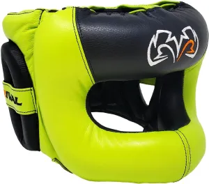 RIVAL Boxing RHGFS3 Face-Saver Sparring Headgear - Wide Eye Opening, Premium Leather, and Thermoplastic Inner Frame