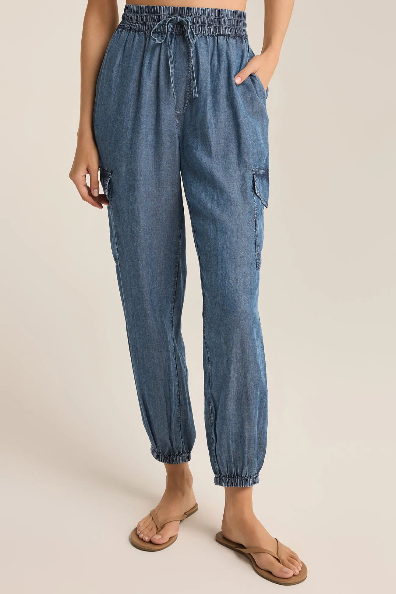 Rory Chambray Cargo Jogger