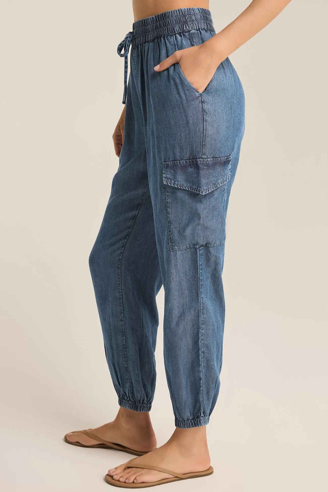 Rory Chambray Cargo Jogger