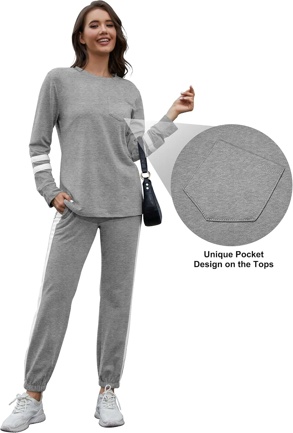 RUBZOOF Lounge Sets for Women 2 Piece Casual Travel Sweatsuits Outfits Loungewear Matching Sets Women Clothing S-3XL