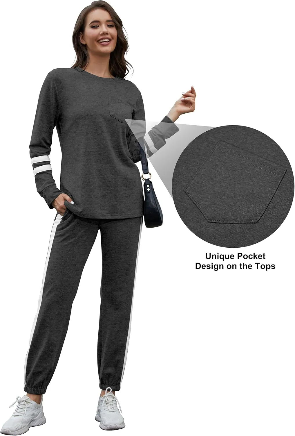 RUBZOOF Lounge Sets for Women 2 Piece Casual Travel Sweatsuits Outfits Loungewear Matching Sets Women Clothing S-3XL