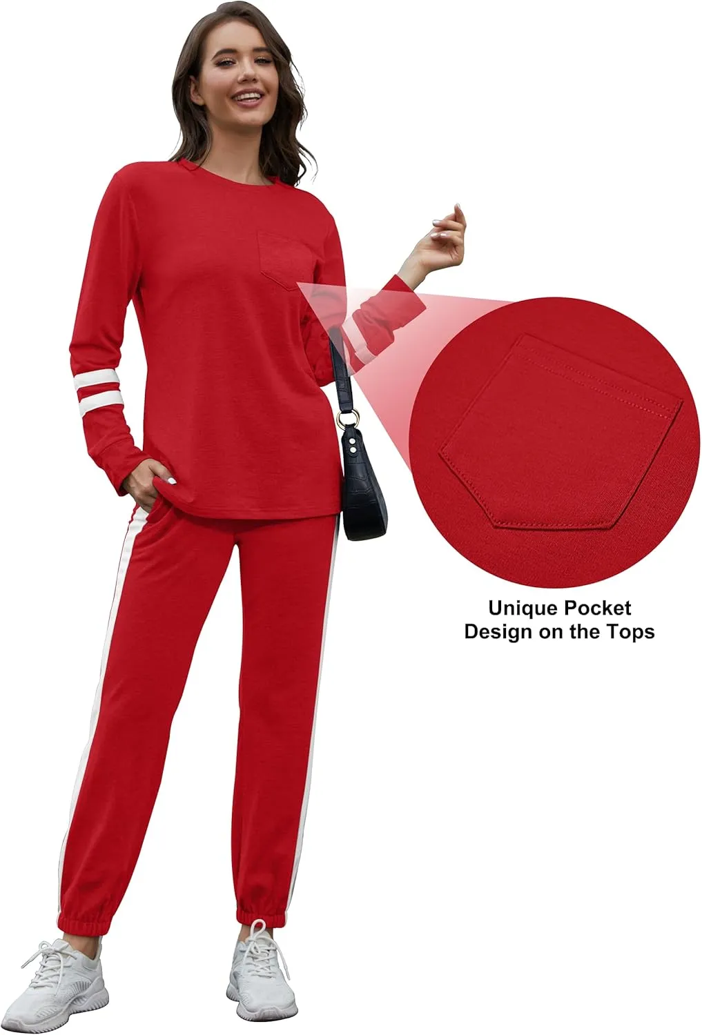 RUBZOOF Lounge Sets for Women 2 Piece Casual Travel Sweatsuits Outfits Loungewear Matching Sets Women Clothing S-3XL