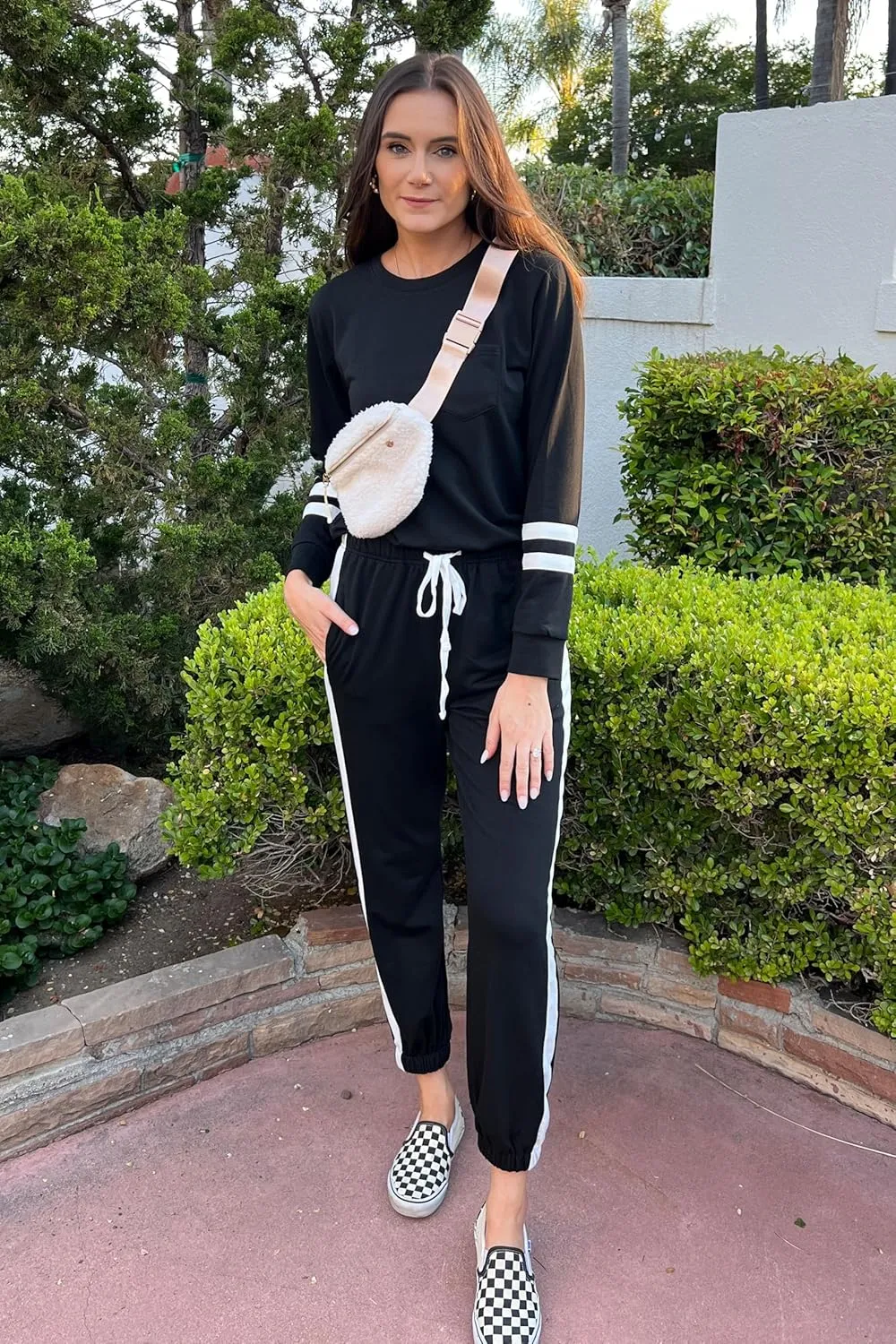 RUBZOOF Lounge Sets for Women 2 Piece Casual Travel Sweatsuits Outfits Loungewear Matching Sets Women Clothing S-3XL