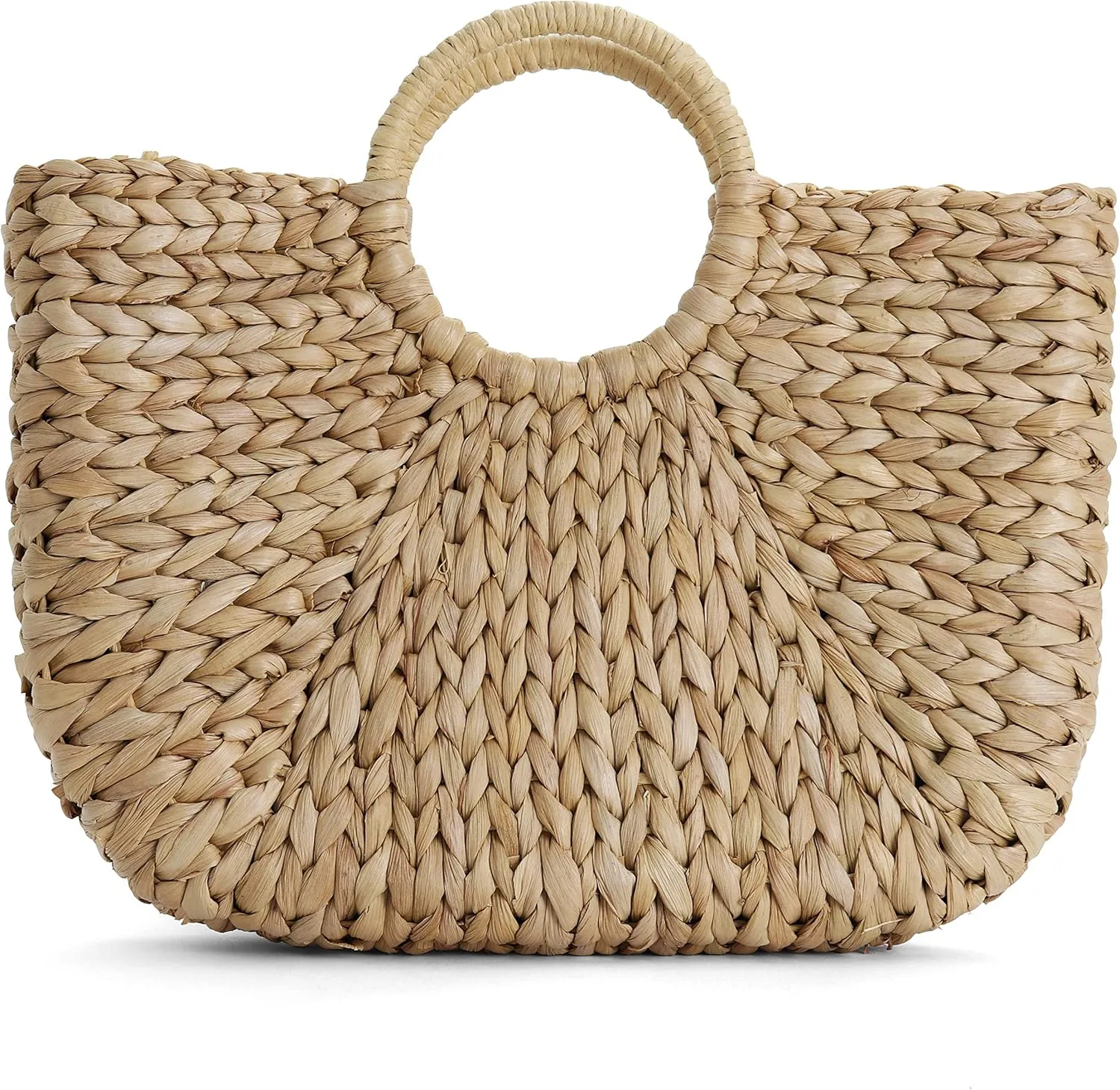 Rutledge & King Straw Purse - Basket Purse - Tan Purse Handbags for Women - Straw Bag - Brown Purse