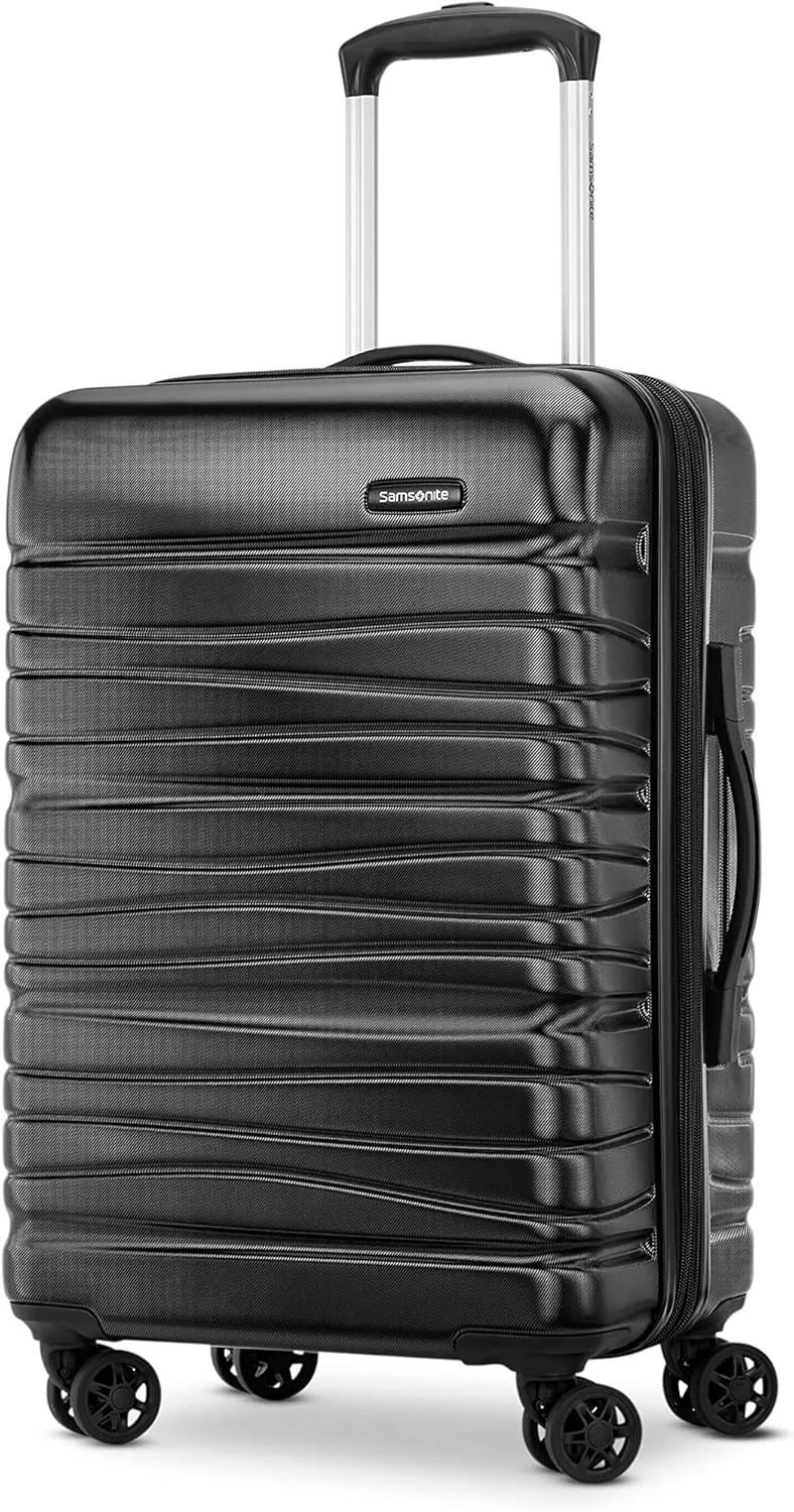 Samsonite Evolve SE Hardside Expandable Luggage with Spinners, Bass Black, 3PC Set (CO/M/L)