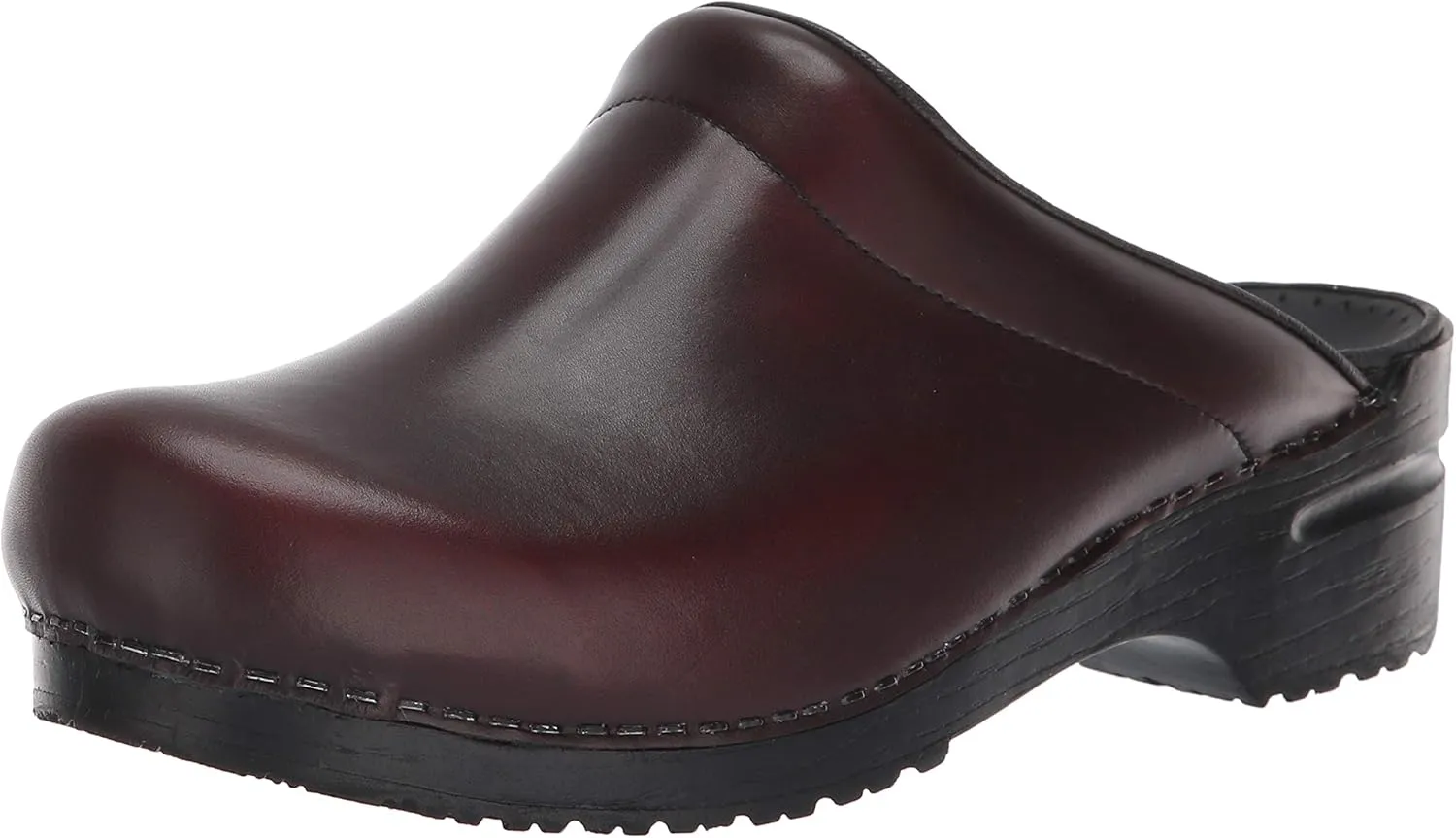 Sanita Sonja Cabrio Leather Professional Women's Clog - APMA-Approved, Open-Back Slip On Shoes