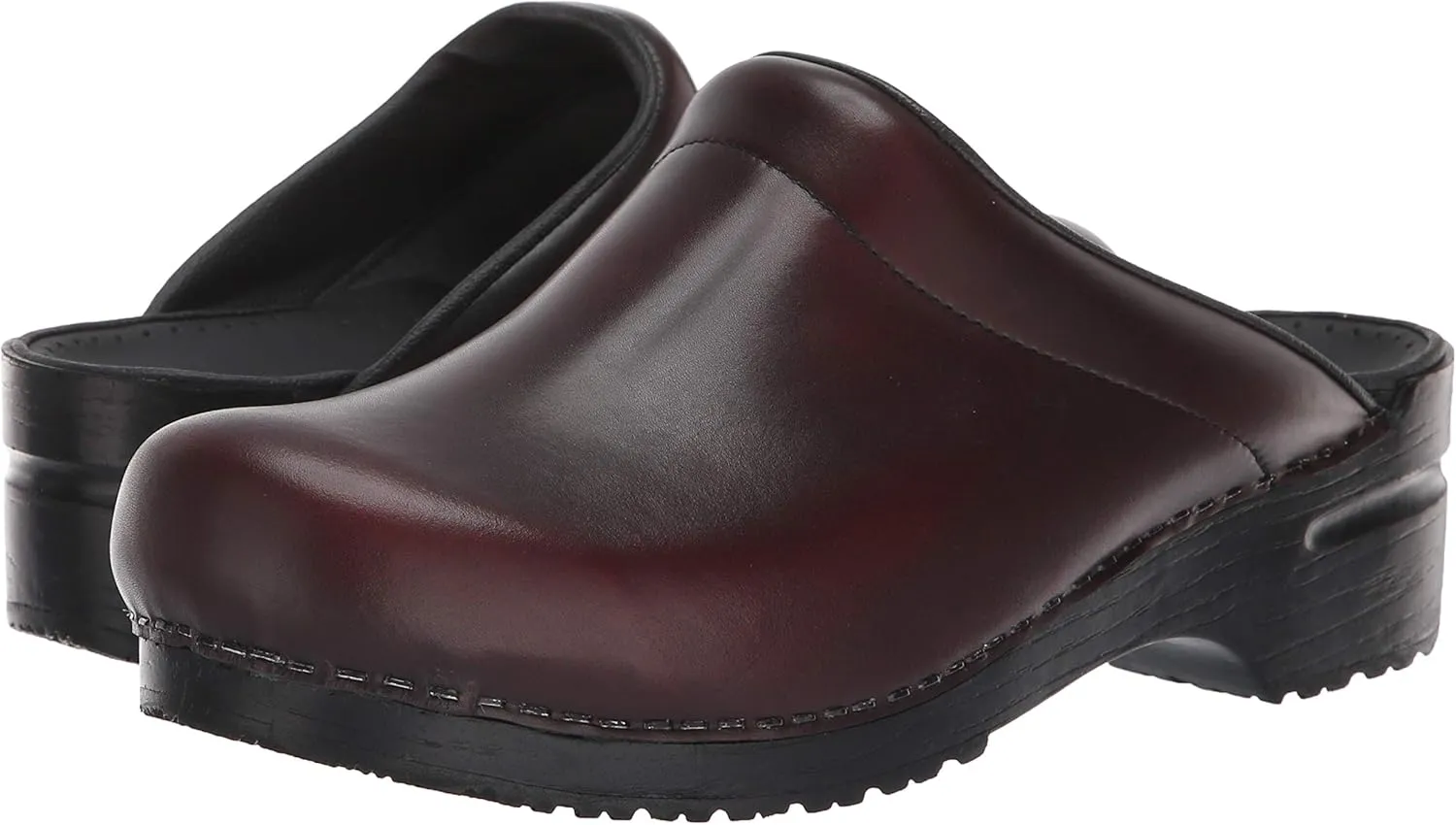 Sanita Sonja Cabrio Leather Professional Women's Clog - APMA-Approved, Open-Back Slip On Shoes