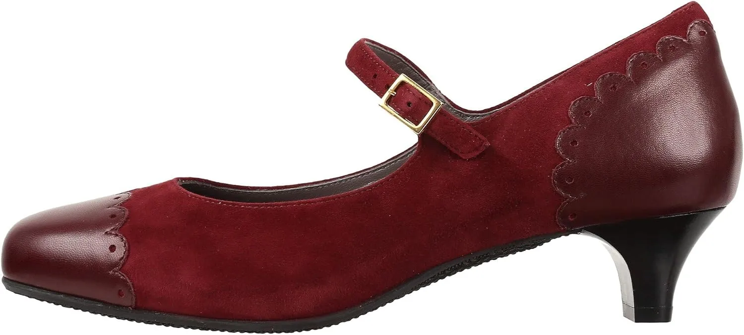 SAS Women's Cate Suede Mary Jane Shoes with Arch Support