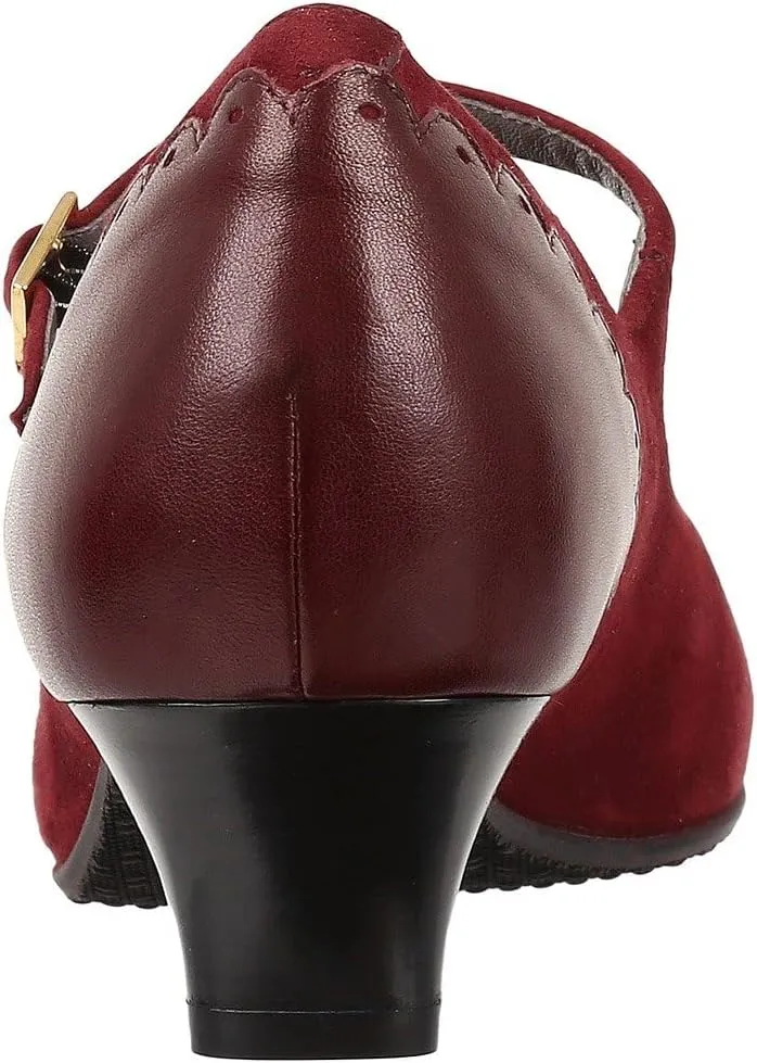 SAS Women's Cate Suede Mary Jane Shoes with Arch Support