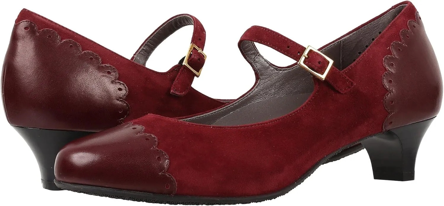 SAS Women's Cate Suede Mary Jane Shoes with Arch Support