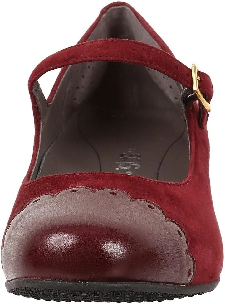 SAS Women's Cate Suede Mary Jane Shoes with Arch Support