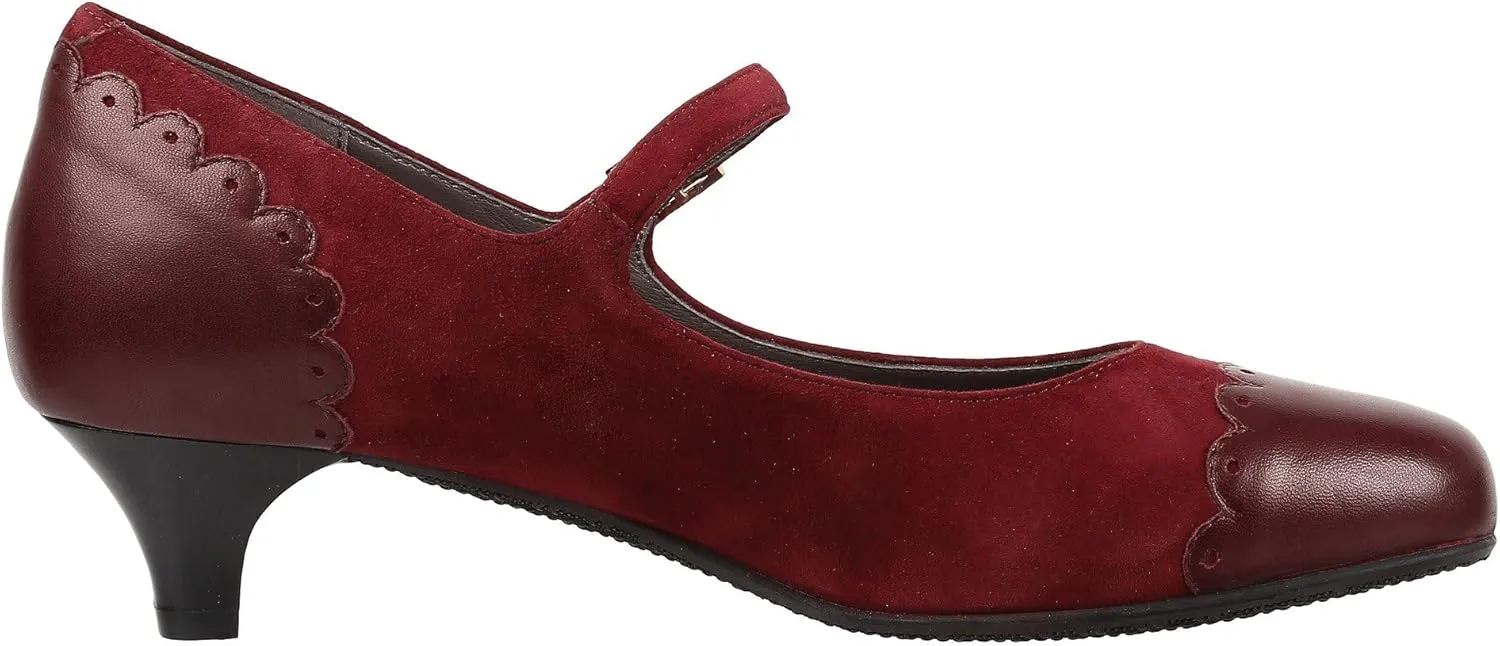SAS Women's Cate Suede Mary Jane Shoes with Arch Support