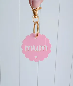 Scallop Circle Keyring