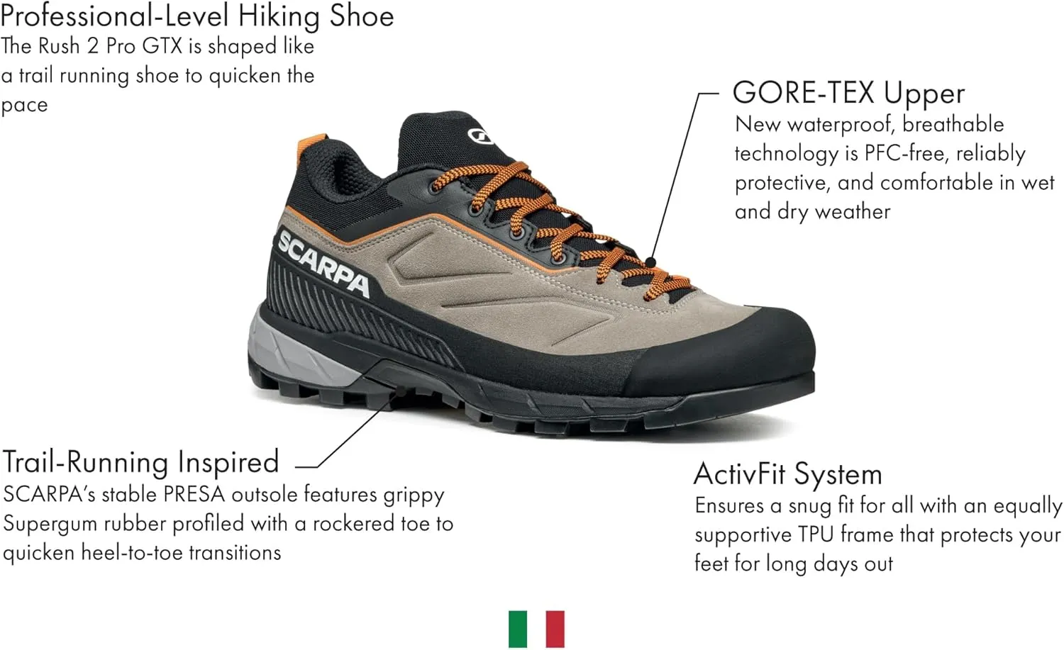 SCARPA Men's Rapid XT Leather Hiking & Approach Shoes