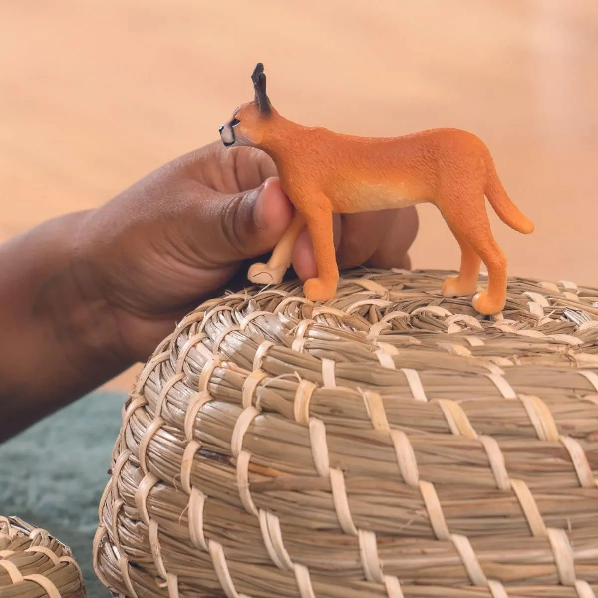 Schleich Wild Life Realistic Female Caracal Toy Figurine - Authentic and Highly Detailed Animal Toy, Durable for Education and Fun Play, Perfect Toy for Boys and Girls, Ages 3 