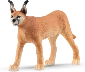 Schleich Wild Life Realistic Female Caracal Toy Figurine - Authentic and Highly Detailed Animal Toy, Durable for Education and Fun Play, Perfect Toy for Boys and Girls, Ages 3 
