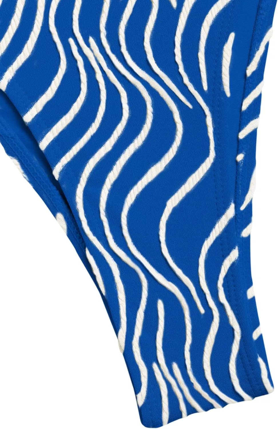 seamoly Women's Bikini Set Halter Two Piece Swimsuit Striped Tie Back High Cut Sexy Thong Bathing Suit