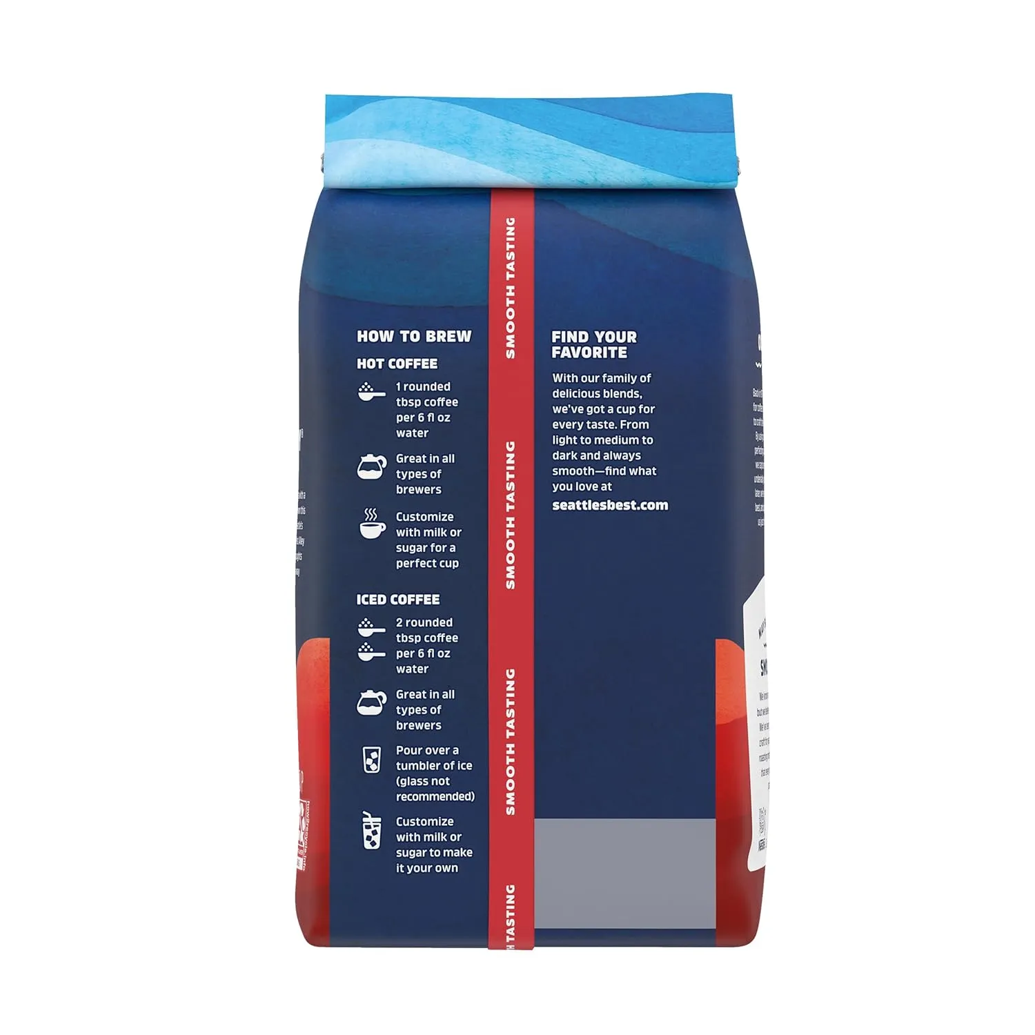 Seattle’s Best Coffee, Dark Roast Ground Coffee, Post Alley, 100% Arabica, 3 Bags (12 oz Each)