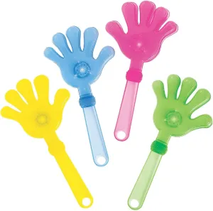 SEDLAV Large Light-Up Hand Clappers - 5.5" x 11" Plastic Noise Makers for Celebrations, Party Favors, and Holidays - New Years Noise Makers, Purim Decorations, New Year Party Favors, NYE Noise Makers