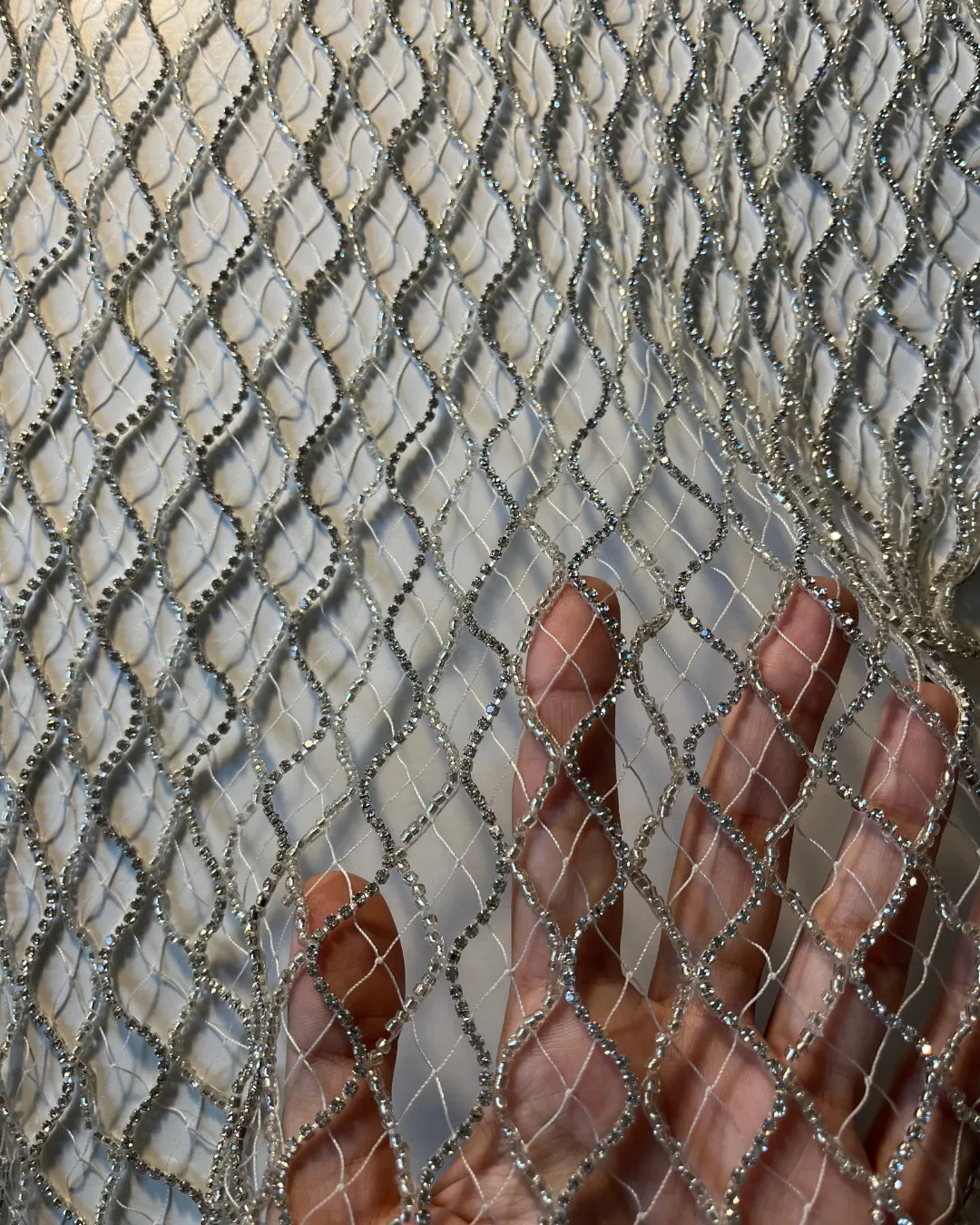 Sequin Crystal Lattice | Silver