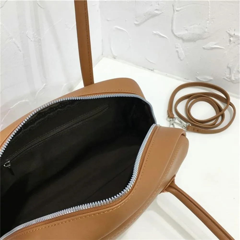 Shoulder Bags for Women Trendy Leather Boston Bag Underarm Handbags Satchel Top Handle Bag with Small Wallet 2025