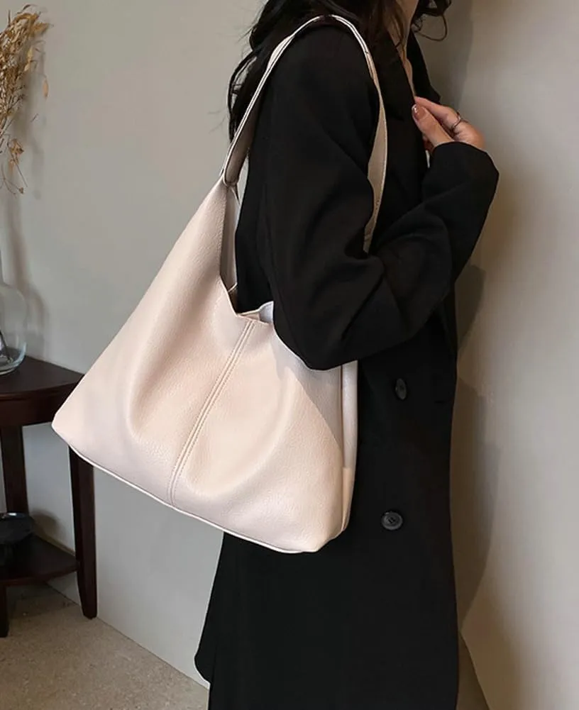 Shoulder Purse for Women Vegan Leather Large Tote Handbags Hobo Purses Top-handle Bags