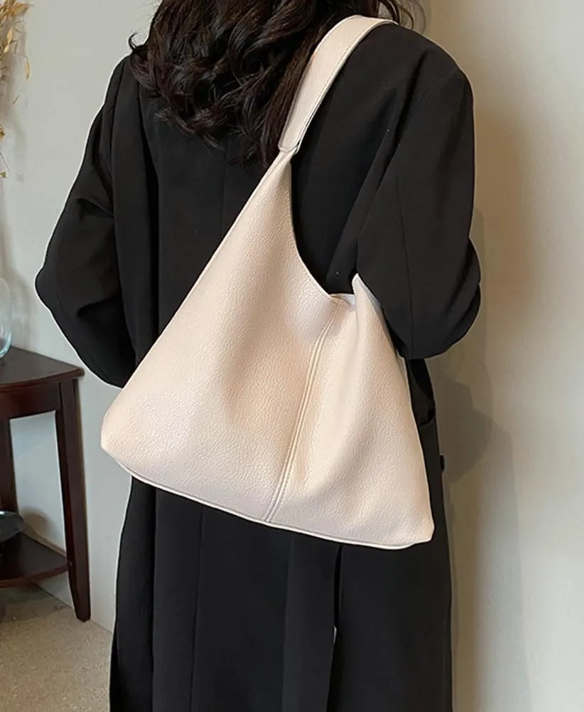 Shoulder Purse for Women Vegan Leather Large Tote Handbags Hobo Purses Top-handle Bags
