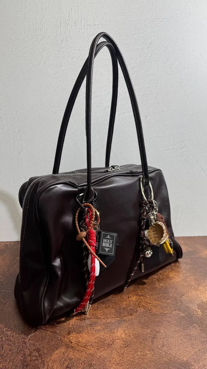 Signature Charm Tote – Premium Leather Edition