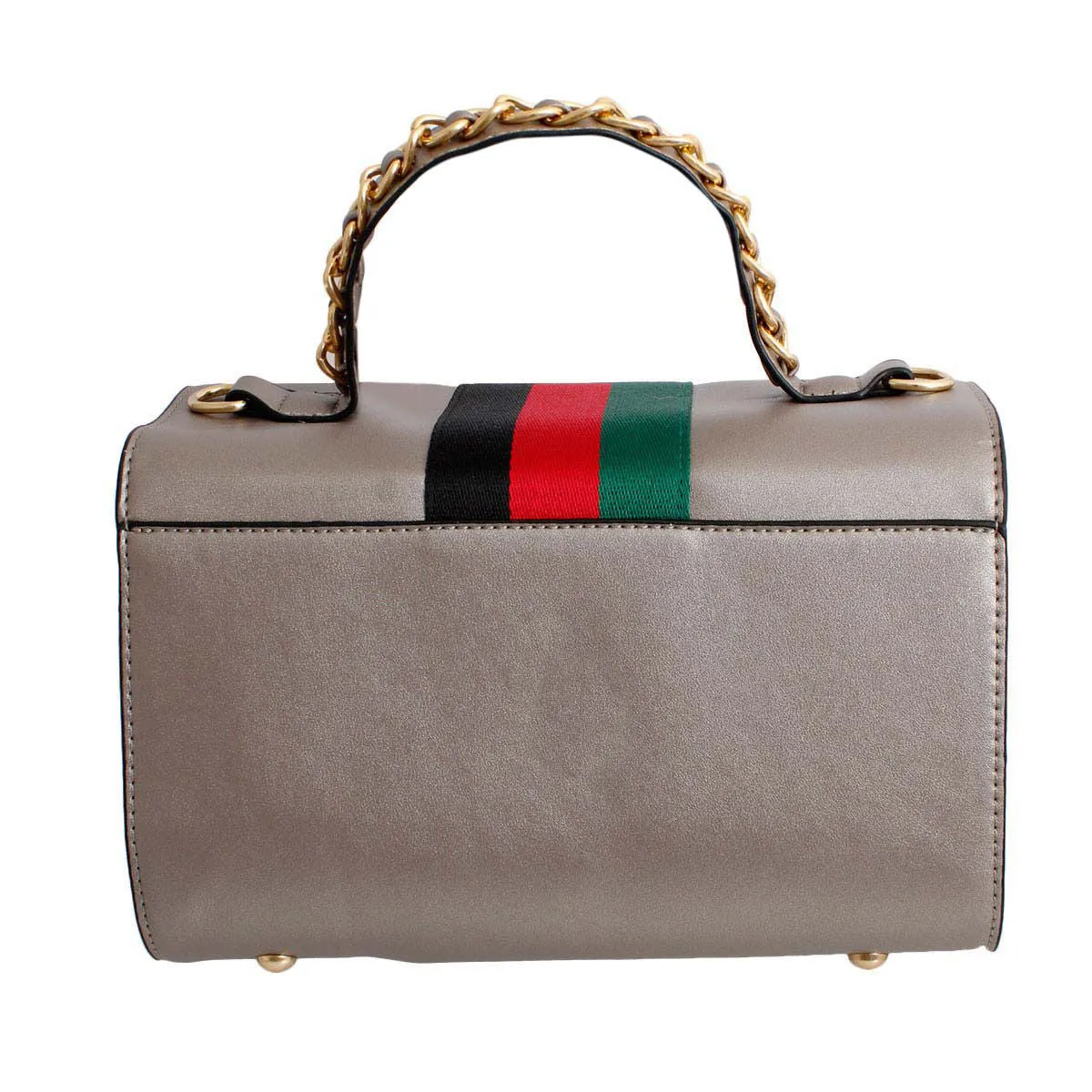 Silver Stunner: Boxy Satchel Set